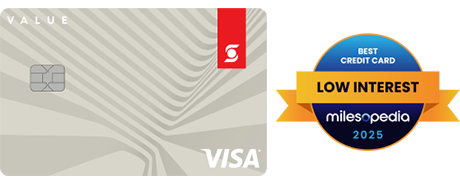 Scotiabank Value Visa Card - Winner of the 2025 milesopedia Best Credit Card for Low Interest