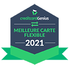 Badge: Winner of the 2021 CreditcardGenius Best Flexible Credit Card.