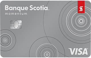 Carte Visa Momentum Scotia sans frais annuels
