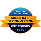 Meilleure carte de crédit sans frais de change en 2025, selon milesopedia