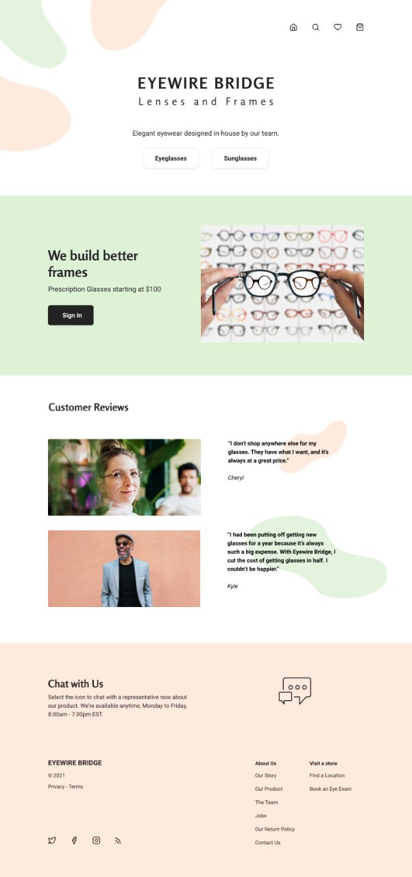 Real website