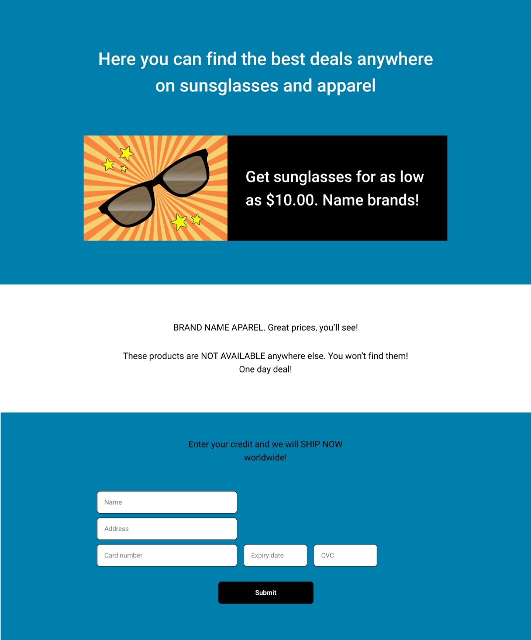 Real website