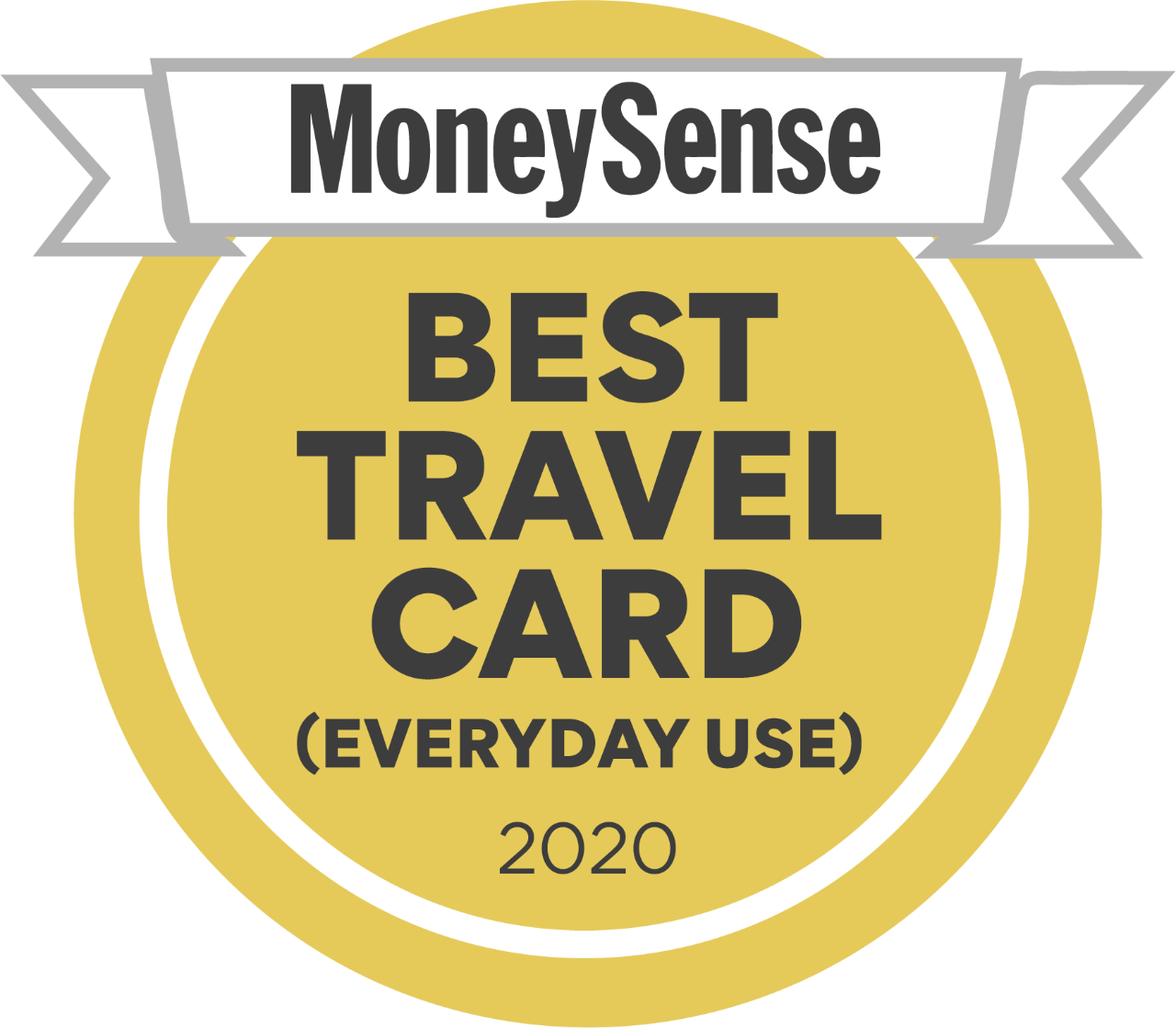 Badge: Winner of the 2020 MoneySense Best travel credit card for everyday use.