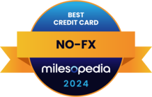 Winner of the 2024 milesopedia Best Credit Card for No FX