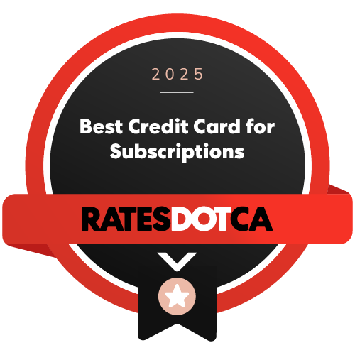 2025 Ratesdotca Best Credit Card for Subscriptions