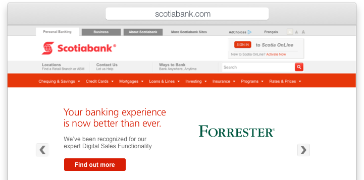 Forrester web page