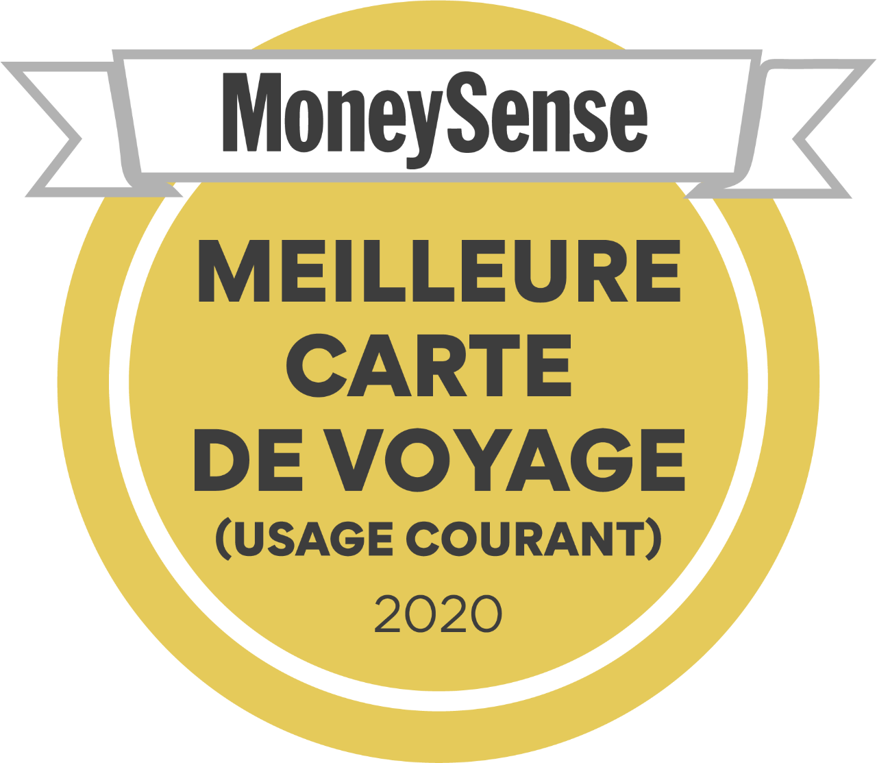  Insigne: Prix Meilleure Carte de Voyage (usage courant) 2020 par MoneySense