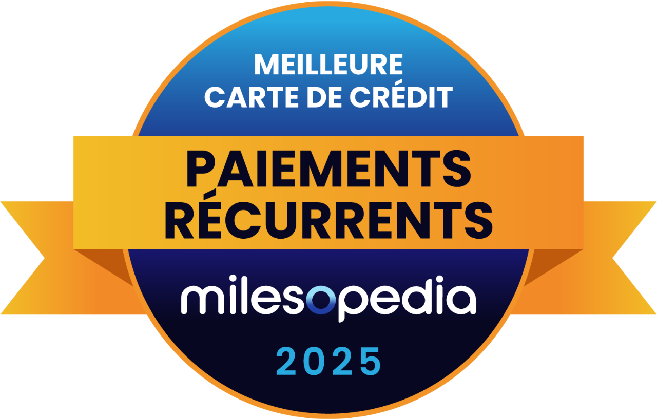 Meilleure carte remise en 2025, Paiements-Recurrents, selon milesopedia