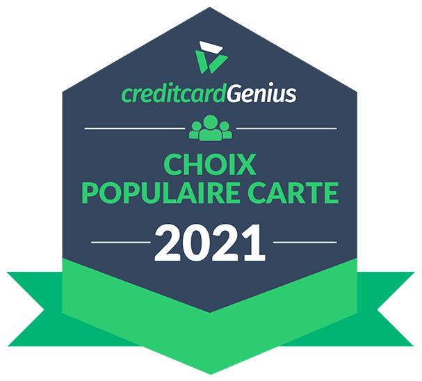  Insigne: Choix populaire carte de crédit en 2021, selon CreditcardGenius.