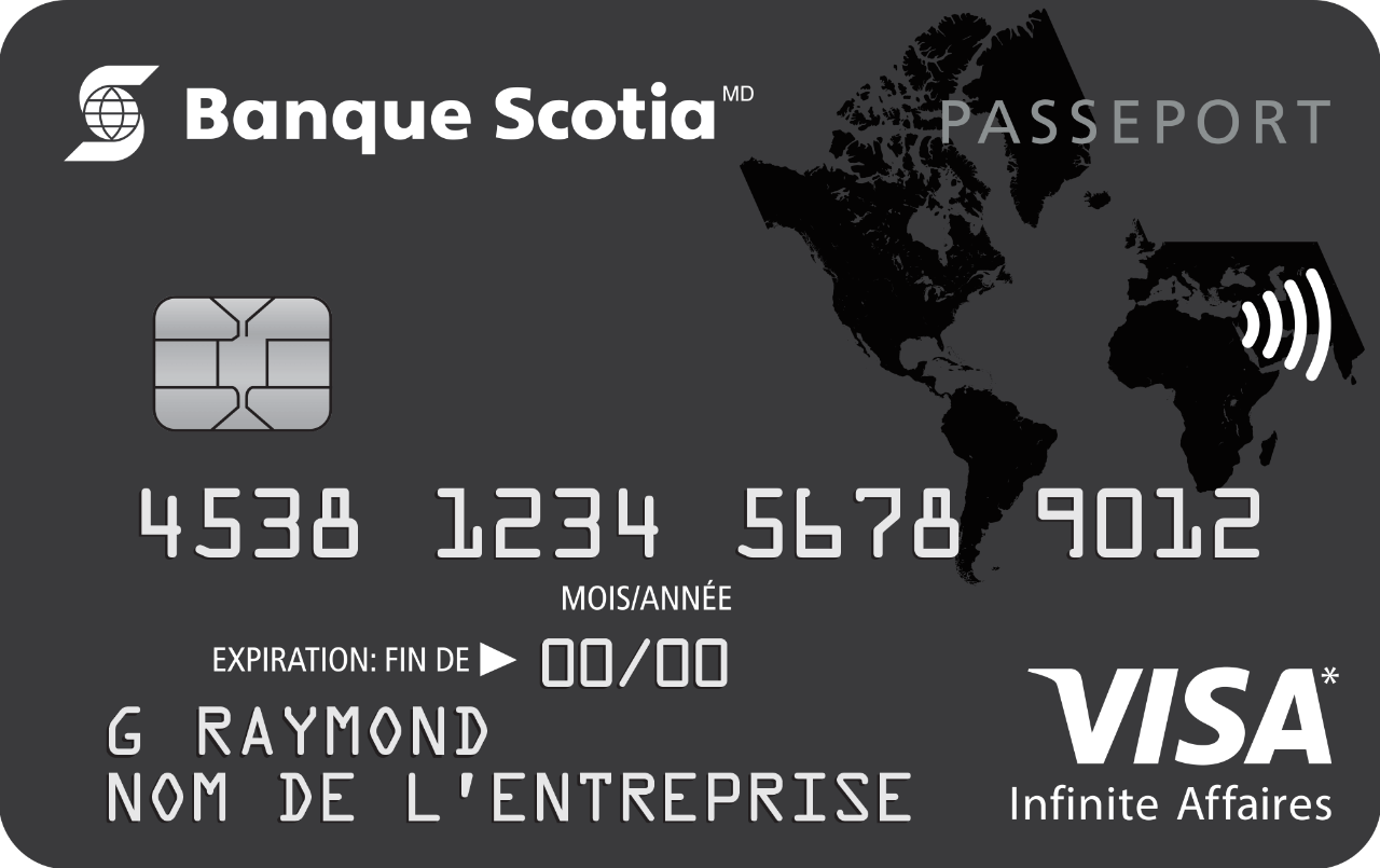 Carte Visa Infinite Affaires Passeport Banque Scotia