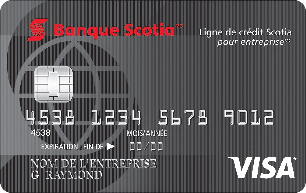 Carte Visa Ligne de crédit Scotia pour entreprise