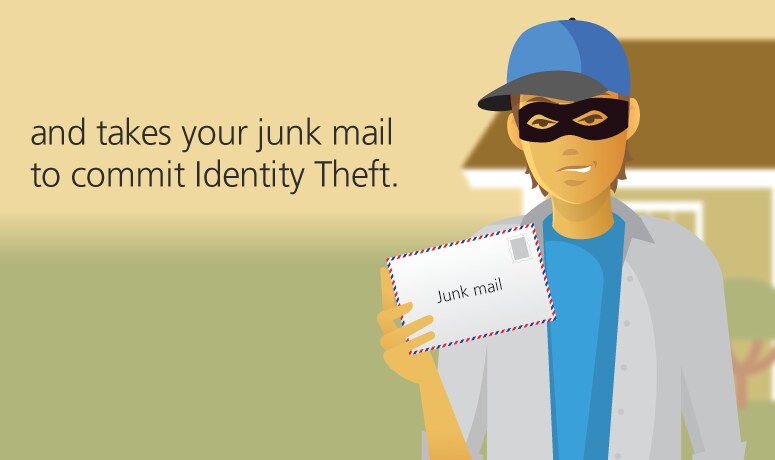 and takes your junk mail to commit Identity Theft.